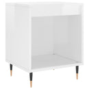 vidaXL 2 db magasfényű fehér szerelt fa éjjeliszekrény 40x35x50 cm