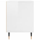 vidaXL 2 db magasfényű fehér szerelt fa éjjeliszekrény 40x35x50 cm
