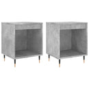 vidaXL 2 db betonszürke szerelt fa éjjeliszekrény 40 x 35 x 50 cm
