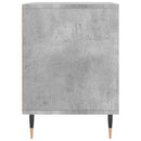 vidaXL 2 db betonszürke szerelt fa éjjeliszekrény 40 x 35 x 50 cm