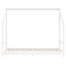 vidaXL fehér tömör fenyőfa gyerekágykeret 90x190 cm