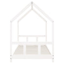 vidaXL fehér tömör fenyőfa gyerekágykeret 90x190 cm