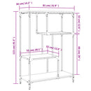 vidaXL barna tölgyszínű szerelt fa és acél íróasztal 81x36x115 cm