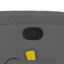 vidaXL sötétszürke szövet felállást segítő dönthető masszázsfotel