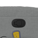 vidaXL világosszürke szövet felállást segítő dönthető masszázsfotel