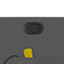 vidaXL sötétszürke szövet felállást segítő dönthető masszázsfotel