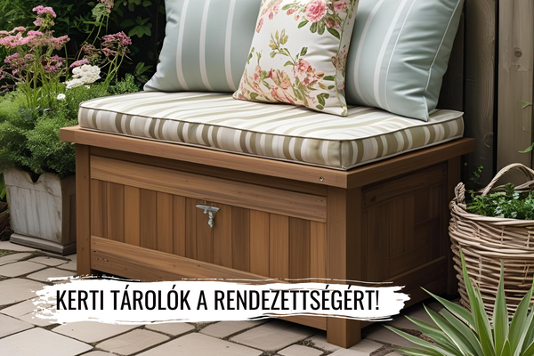 Stílusos és praktikus kerti tárolók és ládák