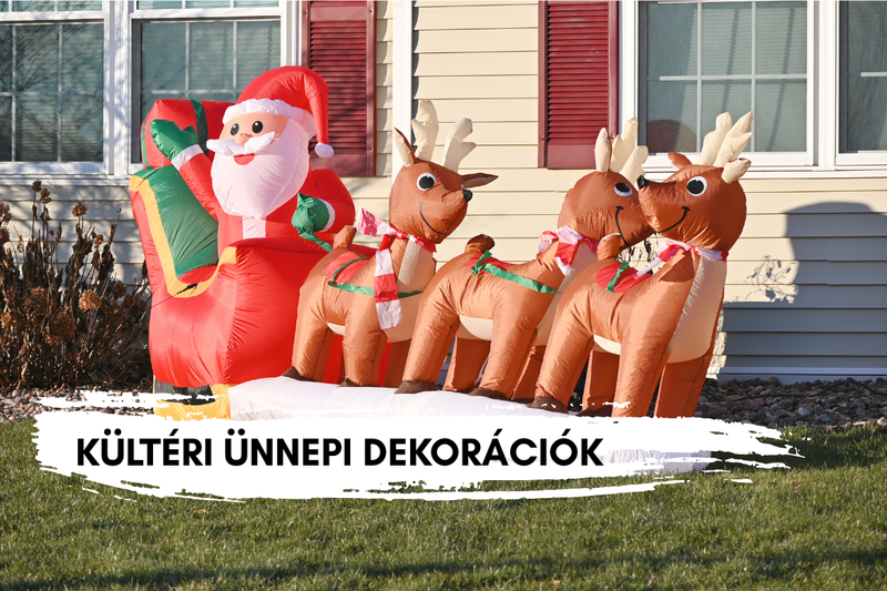 Felfújható karácsonyi dekorációk – gyors, látványos és varázslatos ünnepi hangulat az otthonod körül