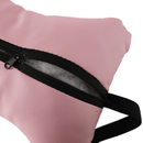 Irodai/gamer szék RGB LED világítással, rózsaszín/fehér, JOVELA