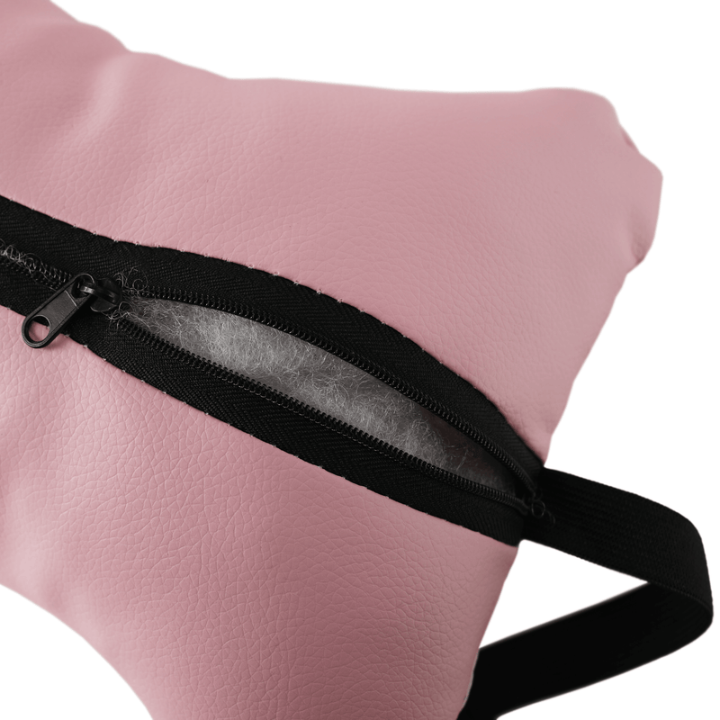 Irodai/gamer szék RGB LED világítással, rózsaszín/fehér, JOVELA