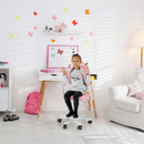 Növekvő szék alappal és pántokkal, rózsaszín/fehér, ANAIS