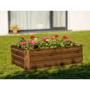 Magasított virágágy, barna, acél, NONKY TYP 5