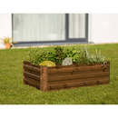 Magasított virágágy, barna, acél, NONKY TYP 5