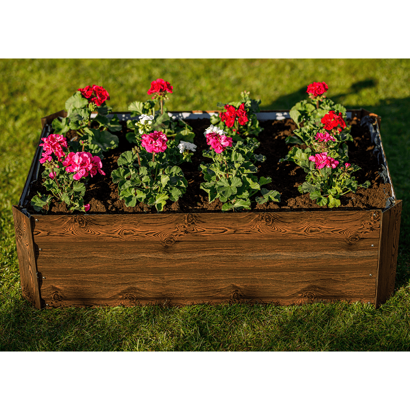 Magasított virágágy, barna, acél, NONKY TYP 5