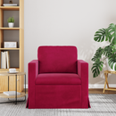 vidaXL Kanapé Bordó 78 x 78 x 80 cm Bársony