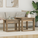 vidaXL Kávasztal Szett 2 pcs Artisan tölgy 50 x 52 x 42 cm Faanyag