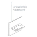 CeraStyle BELLA - szabadon álló - porcelán mosdókagyló 45 x 35 cm