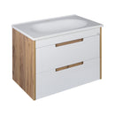 TMP GOLDY 75 fali fürdőszobabútor - öntött műmárvány mosdóval - 75 cm