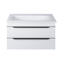 TMP VOX 100 FEHÉR fali fürdőszobabútor - öntött műmárvány mosdóval - 100 cm