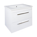 TMP VIVA 75 fali függesztett fürdőszobabútor - Sanovit ATRIA 9075 porcelán mosdóval - 75,3 x 45,5 cm