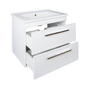 TMP VIVA 75 fali függesztett fürdőszobabútor - Sanovit ATRIA 9075 porcelán mosdóval - 75,3 x 45,5 cm