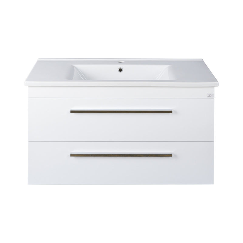 TMP VIVA 100 fali fürdőszobabútor - Sanovit SOFT 13100 porcelán mosdóval - 100 x 45,5 cm