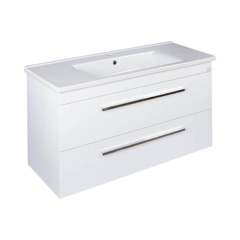TMP VIVA 100 fali fürdőszobabútor - Sanovit SOFT 13100 porcelán mosdóval - 100 x 45,5 cm