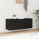 vidaXL Cipőszekrény polcokkal Musta tammi 100 x 35 x 38 cm Faanyag