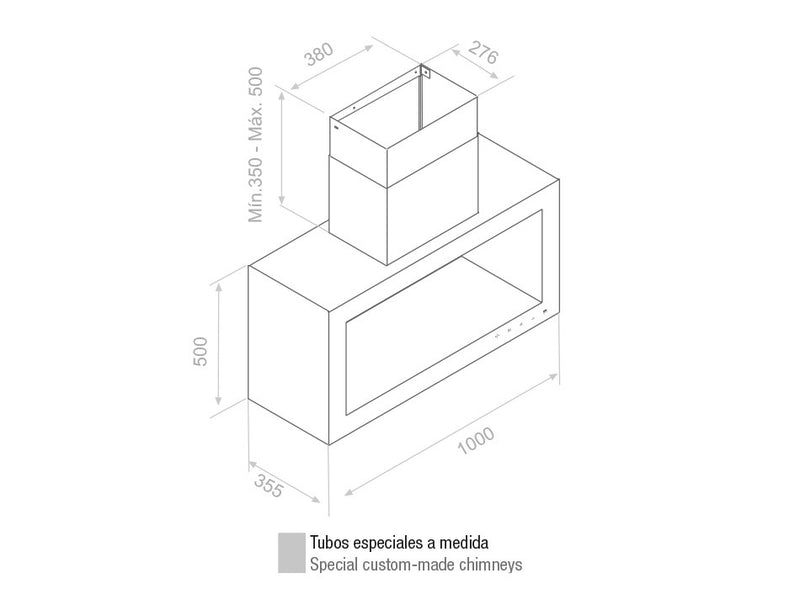 Pando P-960/100 inox/fekete keret páraelszívó