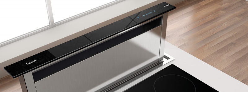 Pando E-320/120 inox/fekete beépíthető páraelszívó