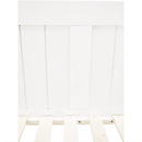 Ágy pótággyal, tűnyalábos fenyőfa, fehér, 90x200, GLAMIS