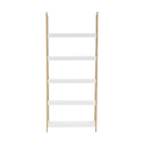 5 polcos állvány, fehér/természetes, KOEN TYP 3
