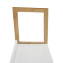 4 polcos állvány, fehér/természetes, KOEN TYP 2