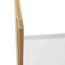 4 polcos állvány, fehér/természetes, KOEN TYP 2