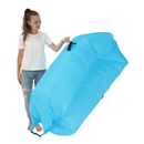 Felfújható babzsák/lazy bag, kék, LEBAG