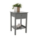 Éjjeliszekrény, szürke, MALISE