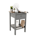 Éjjeliszekrény, szürke, MALISE