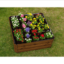 Magasított virágágy, barna, acél, NONKY TYP 3