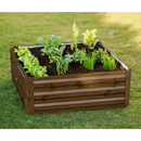 Magasított virágágy, barna, acél, NONKY TYP 3
