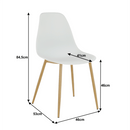 Szék, fehér/natúr, SINTIA