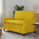 vidaXL Kanapé Sárga 126 x 81 x 87,5 cm Bársony