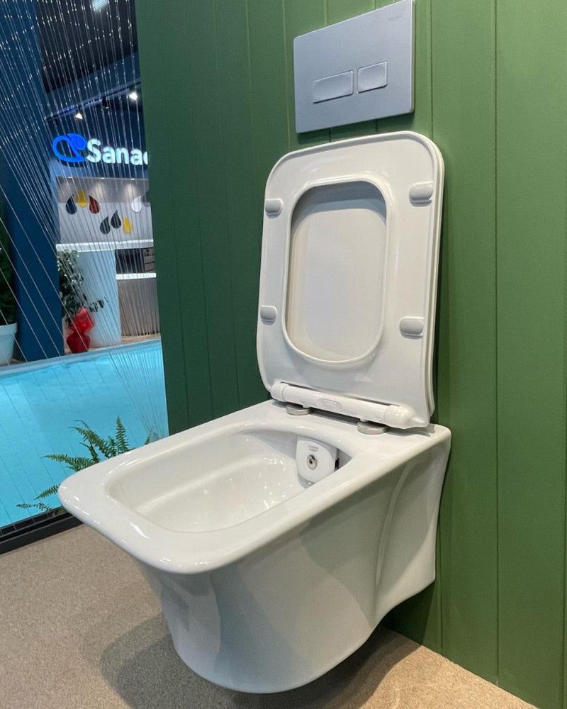 CeraStyle IBIZA fali WC - szögletes - rimless - perem nélküli - mély öblítés - 51 cm