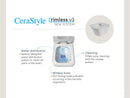CeraStyle IBIZA fali WC - MATT FEKETE - rimless - perem nélküli - 51 cm