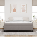 vidaXL Boxrugós ágy Tópszínű 180 x 200 cm szövet