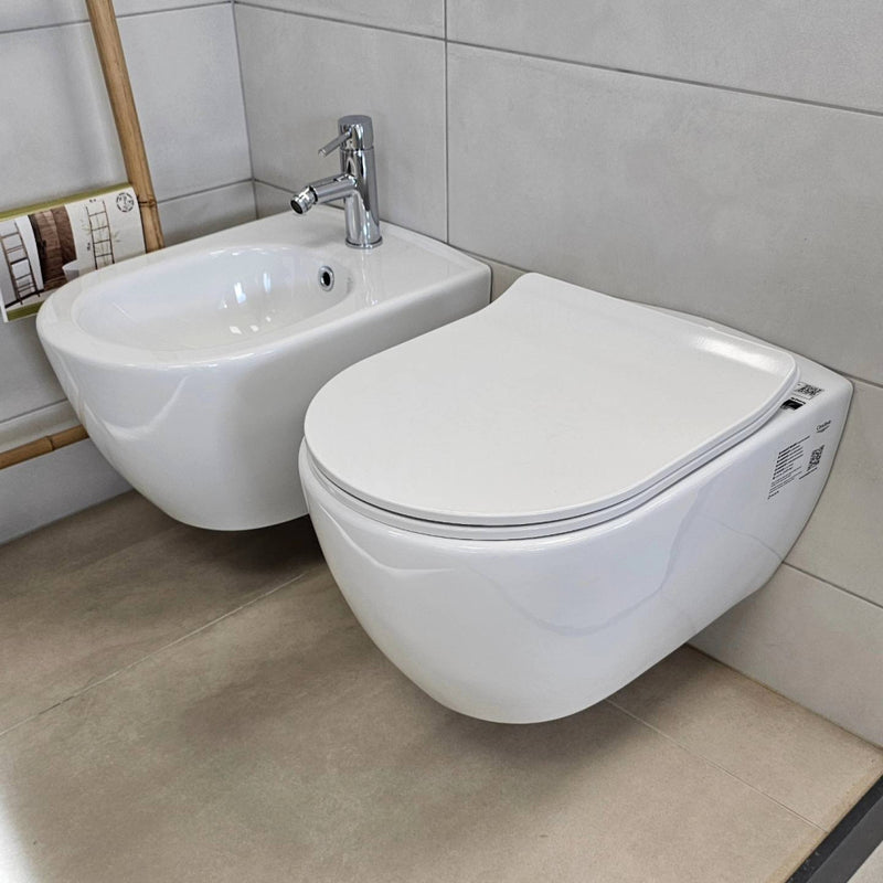 CeraStyle CITY fali WC - perem nélküli - rimless - rejtett szerelésű - mély öblítés - 53 cm