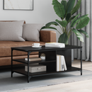 vidaXL Dohányzóasztal Fekete tölgy 100 x 50 x 45 cm Faanyag