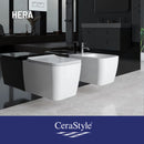CeraStyle HERA fali WC - rimless - perem nélküli - rejtett szerelésű - mély öblítés - 52 cm