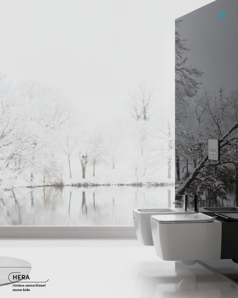 CeraStyle HERA fali WC - rimless - perem nélküli - rejtett szerelésű - mély öblítés - 52 cm