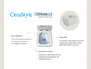 CeraStyle HERA fali WC - rimless - perem nélküli - rejtett rögzítésű - 52 cm