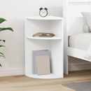 vidaXL Végasztal Fehér 29,6 x 29,6 x 60 cm Faanyag